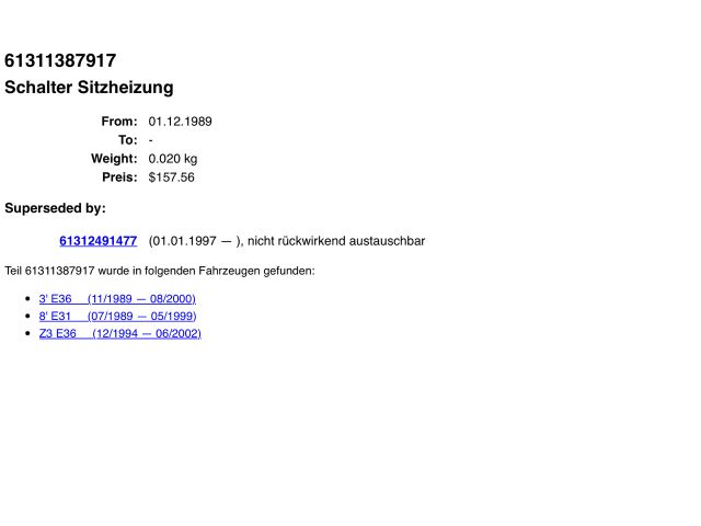 bontott BMW 3 E36 Kombinált Kapcsoló