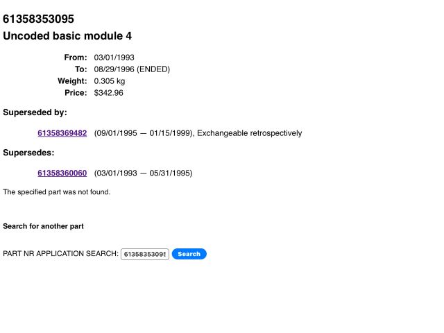 bontott BMW 3 E36 Komfort Elektronika