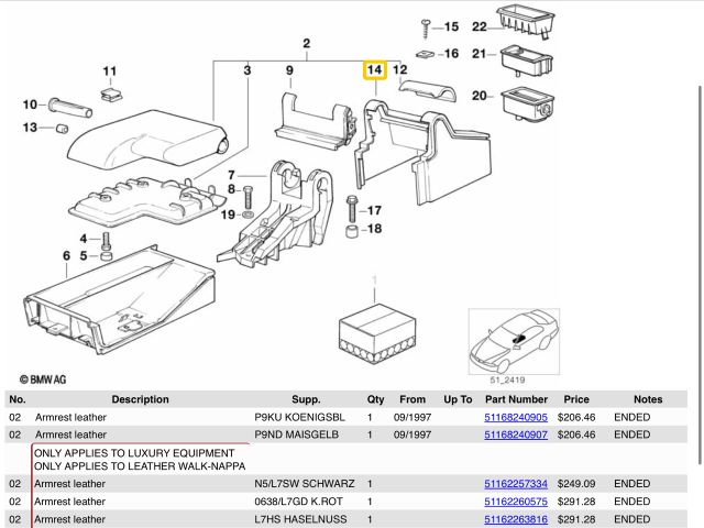bontott BMW 3 E36 Könyöklő Tartó Konzol