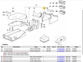 bontott BMW 3 E36 Könyöklő Tartó Konzol