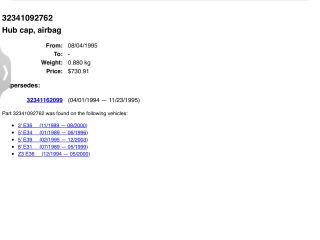 bontott BMW 3 E36 Kormánylégzsák