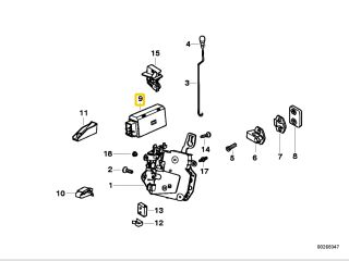 bontott BMW 3 E36 Központizár Motor (Pozíciófüggetlen)