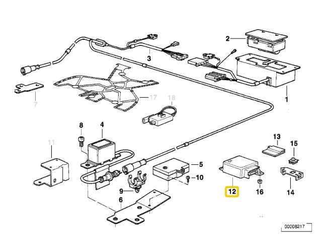 bontott BMW 3 E36 Légzsák Elektronika