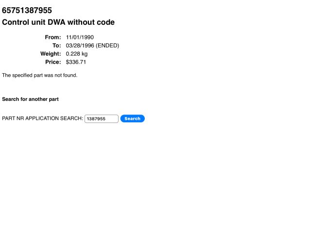 bontott BMW 3 E36 Riasztó Központ