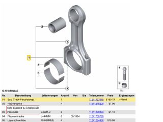 bontott BMW 3 E46 Hajtókar