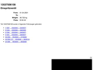 bontott BMW 3 E46 Porlasztó (1 db)