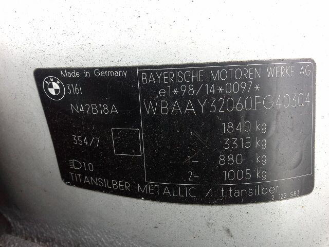 bontott BMW 3 E46 Fűtőradiátor
