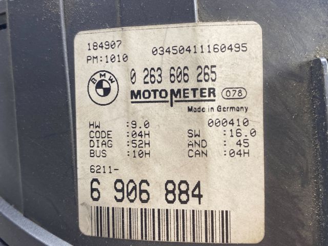 bontott BMW 3 E46 Kilométeróra