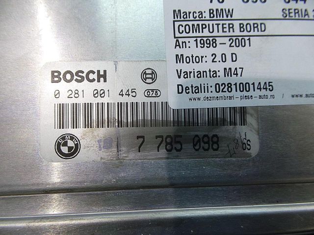 bontott BMW 3 E46 Motorvezérlő