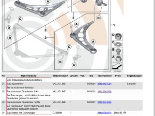 bontott BMW 3 E46 Bal első Lengőkar