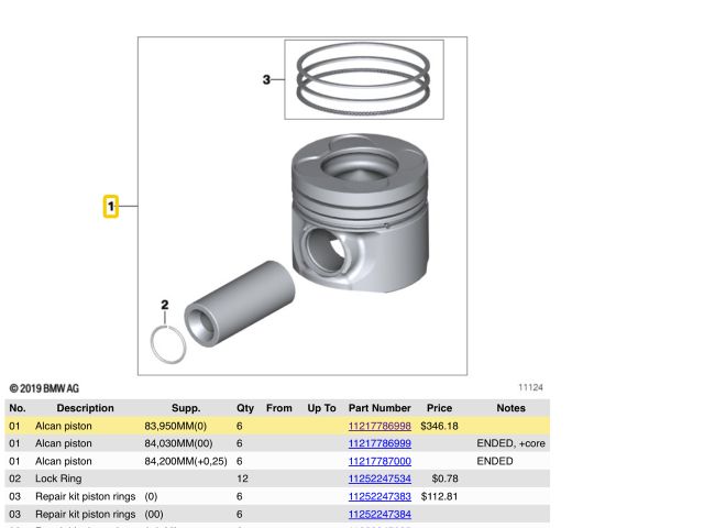bontott BMW 3 E46 Dugattyú és Hajtókar