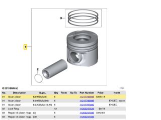 bontott BMW 3 E46 Dugattyú és Hajtókar