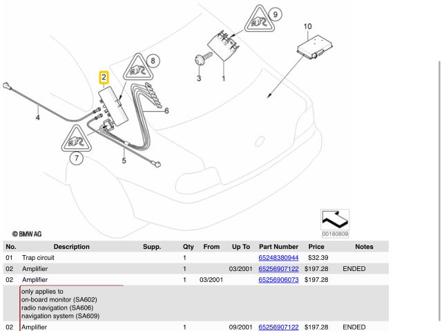 bontott BMW 3 E46 Antenna Erősítő