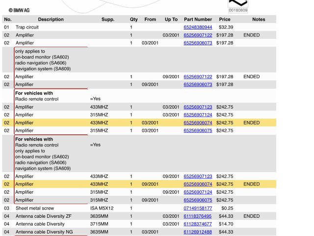 bontott BMW 3 E46 Antenna Erősítő