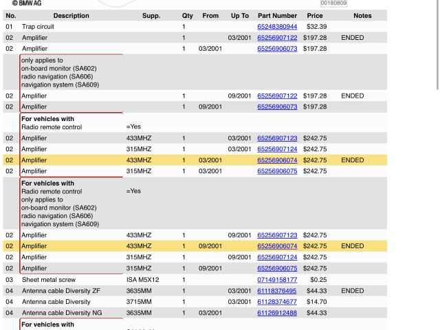 bontott BMW 3 E46 Antenna Erősítő