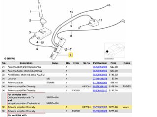 bontott BMW 3 E46 Antenna Erősítő