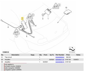 bontott BMW 3 E46 Antenna Erősítő