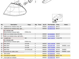 bontott BMW 3 E46 Bal első Irányjelző