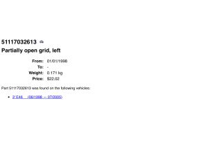 bontott BMW 3 E46 Bal első Lökhárító Sarok