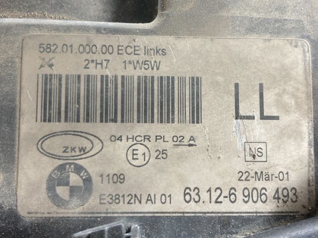 bontott BMW 3 E46 Bal Fényszóró