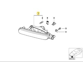 bontott BMW 3 E46 Bal Ködfényszóró