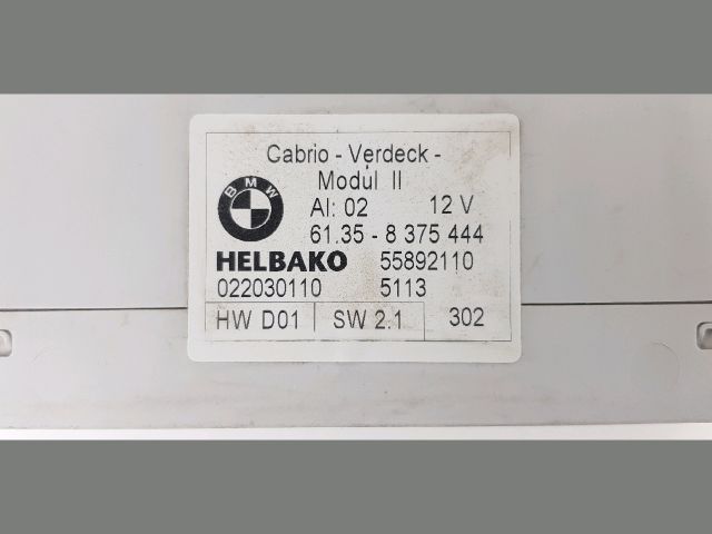 bontott BMW 3 E46 Cabrio Tetővezérlő