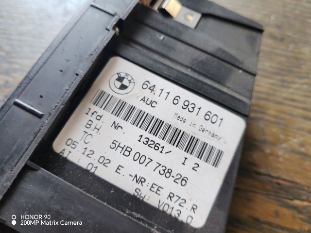 bontott BMW 3 E46 COMPACT Fűtéskapcsoló (digit klímás)