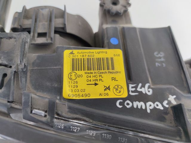 bontott BMW 3 E46 COMPACT Jobb Fényszóró