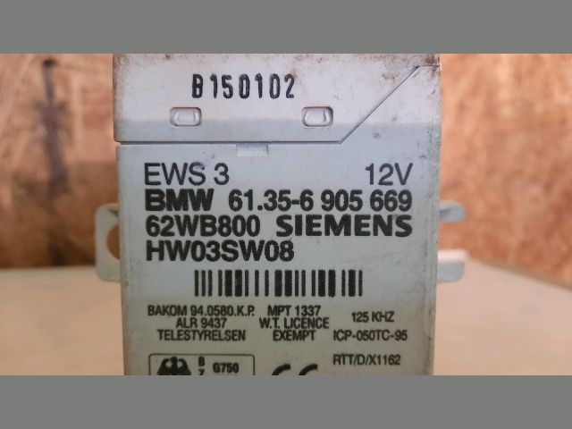 bontott BMW 3 E46 EWS Elektronika