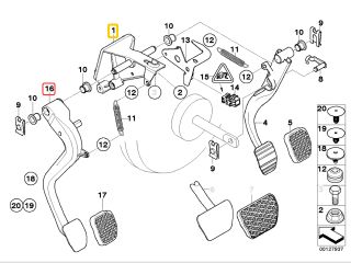 bontott BMW 3 E46 Fékpedál