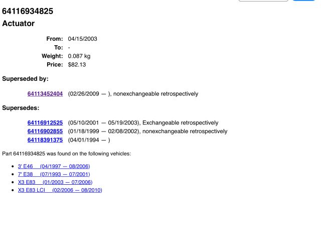 bontott BMW 3 E46 Fűtés Állító Motor