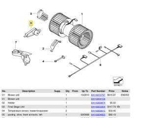 bontott BMW 3 E46 Fűtés Állító Motor