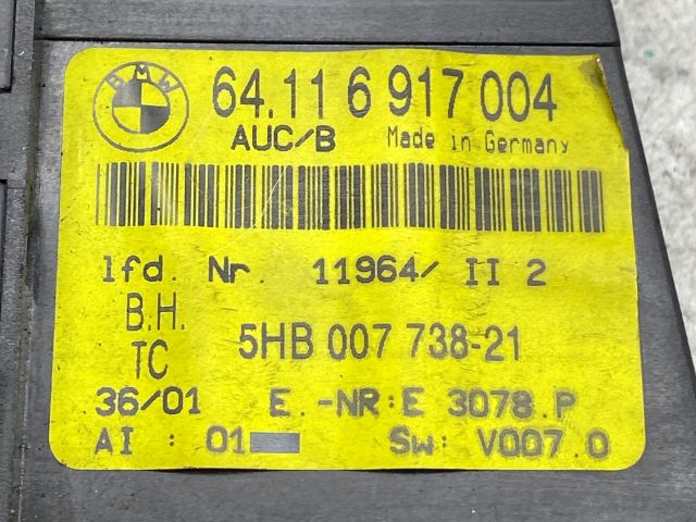 bontott BMW 3 E46 Fűtéskapcsoló (digit klímás)