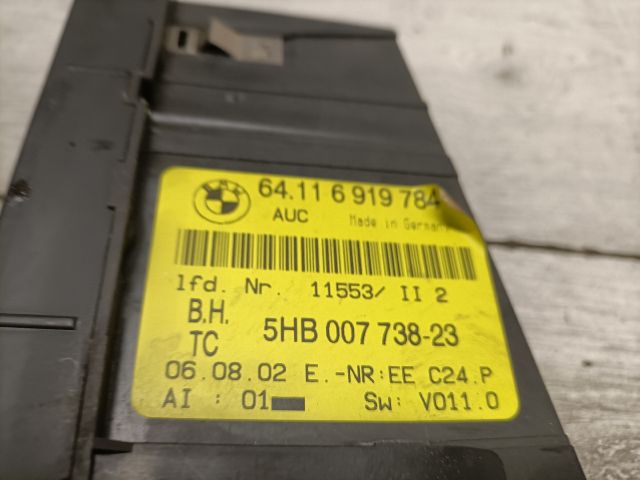 bontott BMW 3 E46 Fűtéskapcsoló (digit klímás)