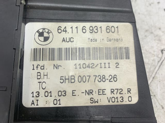 bontott BMW 3 E46 Fűtéskapcsoló (digit klímás)