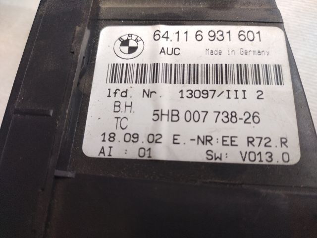 bontott BMW 3 E46 Fűtéskapcsoló (digit klímás)