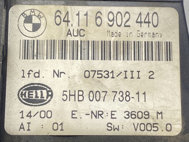 bontott BMW 3 E46 Fűtéskapcsoló (digit klímás)