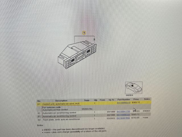 bontott BMW 3 E46 Fűtéskapcsoló (digit klímás)