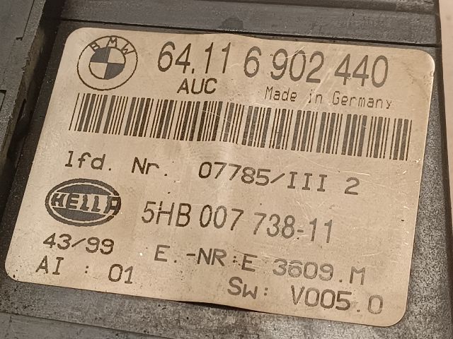 bontott BMW 3 E46 Fűtéskapcsoló (digit klímás)