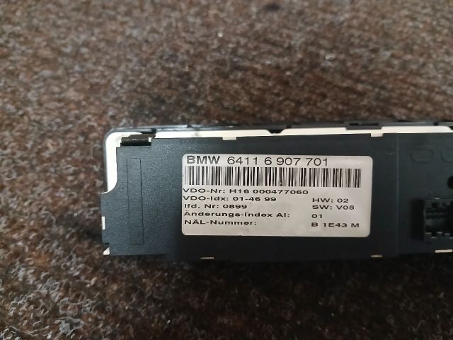 bontott BMW 3 E46 Fűtéskapcsoló (manuális klímás)