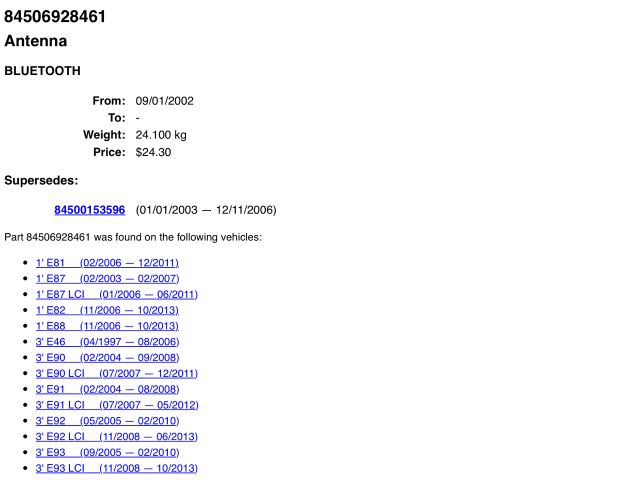bontott BMW 3 E46 GPS Antenna