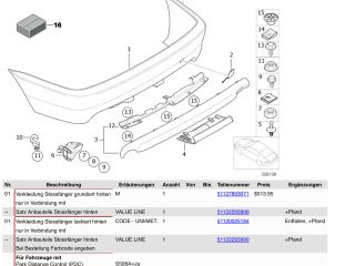 bontott BMW 3 E46 Hátsó Lökhárító Alsó (Műanyag)