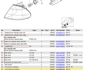 bontott BMW 3 E46 Jobb első Irányjelző