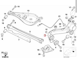 bontott BMW 3 E46 Jobb hátsó Csonkállvány Kerékaggyal