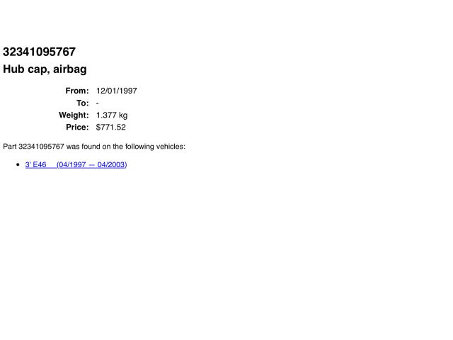 bontott BMW 3 E46 Kormánylégzsák