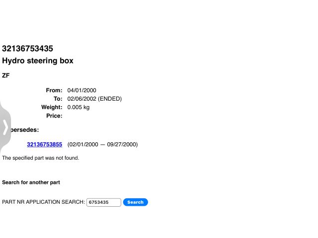 bontott BMW 3 E46 Kormánymű Szervós