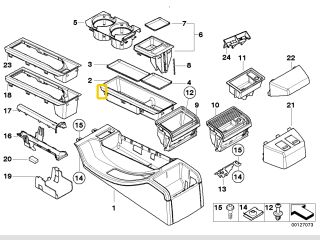 bontott BMW 3 E46 Középső Kardánbox Burkolat