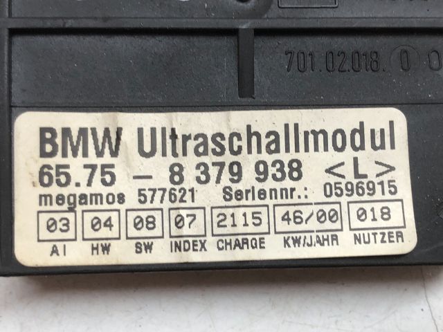 bontott BMW 3 E46 Riasztó Ultrahang Érzékelő