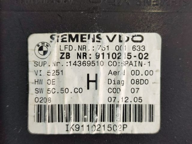 bontott BMW 3 E90 Kilométeróra