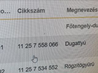 bontott BMW 3 E90 Dugattyú és Hajtókar